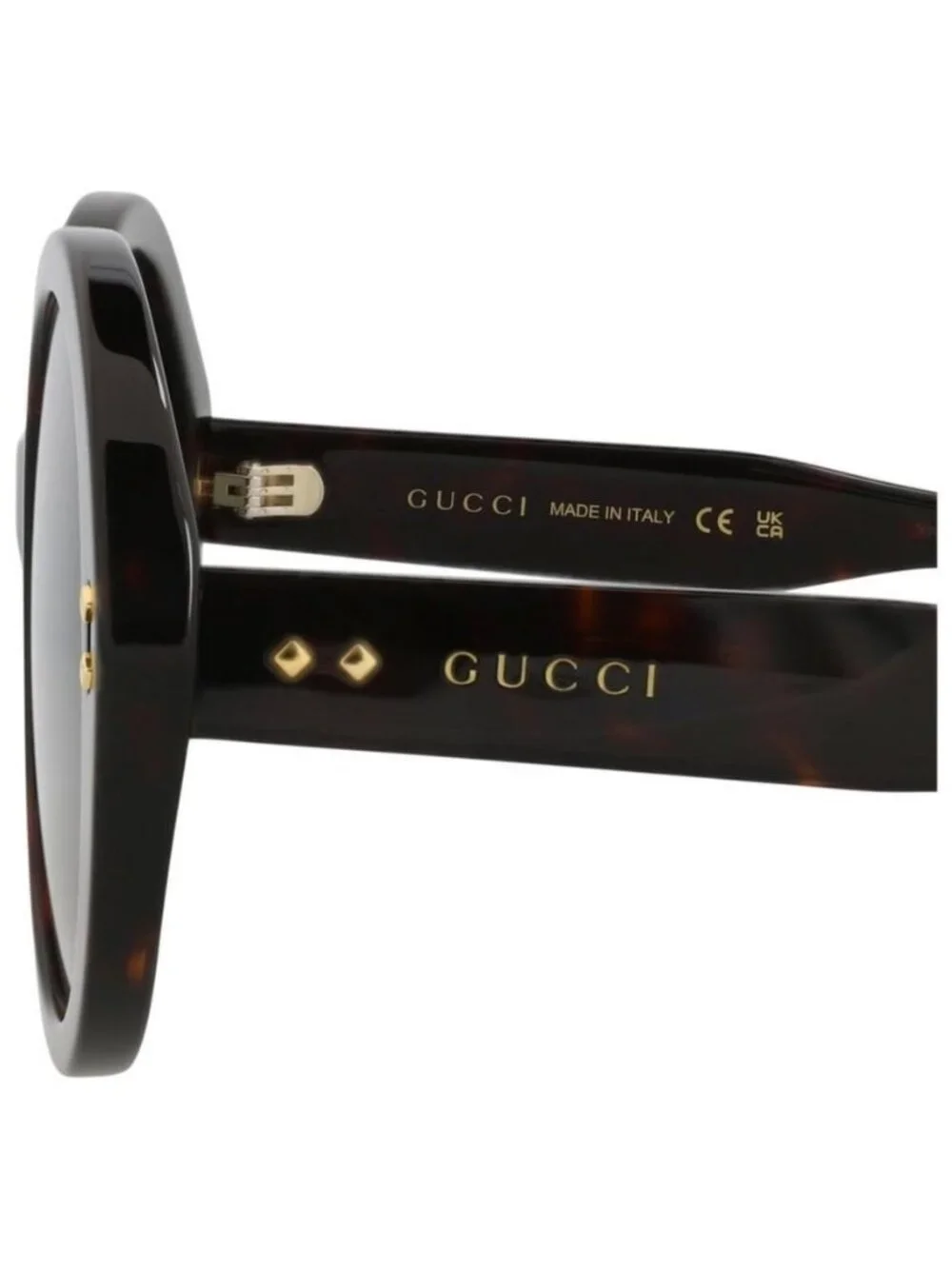 New Gucci Womens Round/Oval Havana Havana Green Fashion Designer Sunglasses